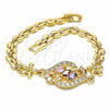 Dorado Oro Laminado Pulsera, vista 5 de la galería del producto por Mayoreo, vista adicional 5 del producto