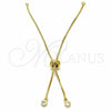 Oro Laminado Jewelry Supplies, Gold Filled Style with White Cubic Zirconia, Polished, Golden Finish, 08.63.0006
