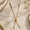 Oro Laminado Jewelry Supplies, Gold Filled Style with Multicolor and White Cubic Zirconia, Polished, Golden Finish, 08.63.0007.1