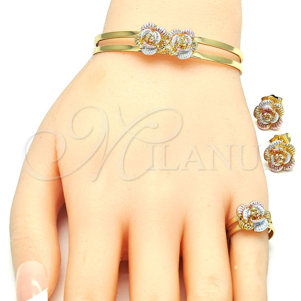 Gold Filled Ring — Earring and Pendant Children Set Flower Design Polished — alternate product view — SKU 129215 | Oro Laminado anillo — Earring and Pendant Children Set flor diseño pulido — SKU 129215