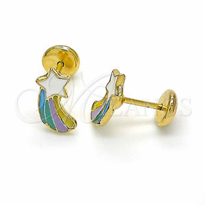 Gold Filled Ring — Stud Earring Star and Star Design Polished 02.09. — main product view — SKU 129228 | Oro Laminado anillo — Stud Earring estrella and estrella diseño pulido 02.09. — SKU 129228