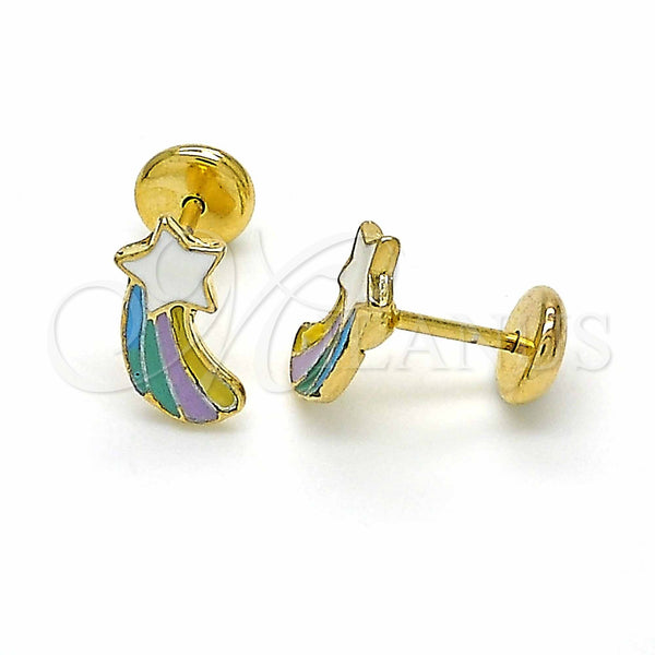Gold Filled Ring — Stud Earring Star and Star Design Polished 02.09. — main product view — SKU 129228 | Oro Laminado anillo — Stud Earring estrella and estrella diseño pulido 02.09. — SKU 129228