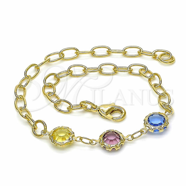 Dorado Oro Laminado Pulsera, vista principal del producto por Mayoreo, vista principal del producto