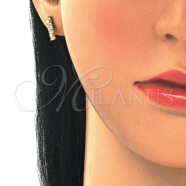Gold Filled Ring — Stud Earring with White Cubic Zirconia Polished 02. — alternate product view — SKU 129394 | Oro Laminado anillo — Stud Earring with blanco Cubic Zirconia pulido 02. — SKU 129394