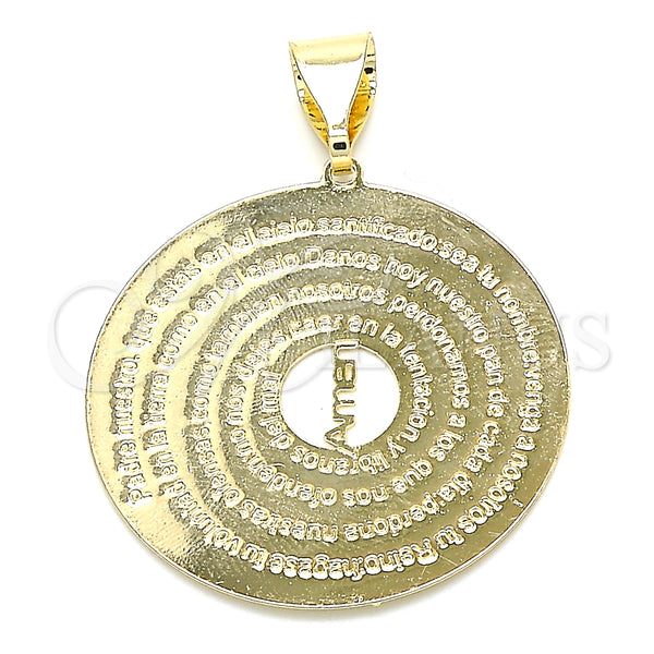 Gold Filled Pendant — Fancy Pendant Polished 05. — main product view — SKU 129417 | Oro Laminado dije — elegante Pendant pulido 05. — SKU 129417