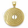 Oro Laminado Fancy Pendant, Gold Filled Style Polished, Golden Finish, 05.339.0001