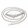 Sterling Silver Pendant Necklace, Teardrop Design, with White Cubic Zirconia, Polished, Rhodium Finish, 04.336.0139.16 (01 MM Thickness, 16 Inches Length)