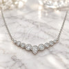 Sterling Silver Pendant Necklace, Teardrop Design, with White Cubic Zirconia, Polished, Rhodium Finish, 04.336.0139.16 (01 MM Thickness, 16 Inches Length)