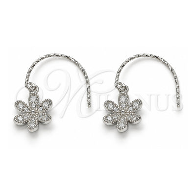 Sterling Silver Flower Earrings 02.366.0001 for wholesale, main product view