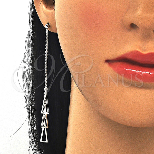 Sterling Silver Ring — Long Earring Polished 02. — alternate product view — SKU 129490 | Plata 925 anillo — Long Earring pulido 02. — SKU 129490