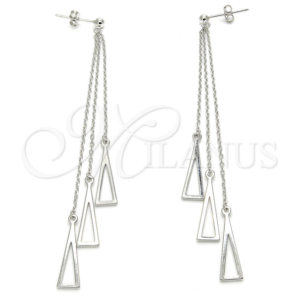 Sterling Silver Ring — Long Earring Polished 02. — main product view — SKU 129490 | Plata 925 anillo — Long Earring pulido 02. — SKU 129490