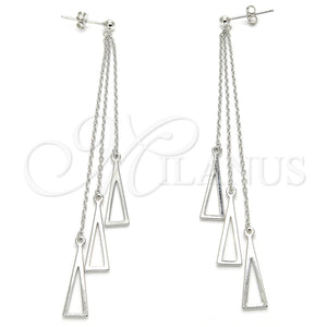 Sterling Silver Ring — Long Earring Polished 02. — main product view — SKU 129490 | Plata 925 anillo — Long Earring pulido 02. — SKU 129490