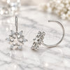 Sterling Silver Stud Earring, with White Cubic Zirconia, Polished, Rhodium Finish, 02.366.0014