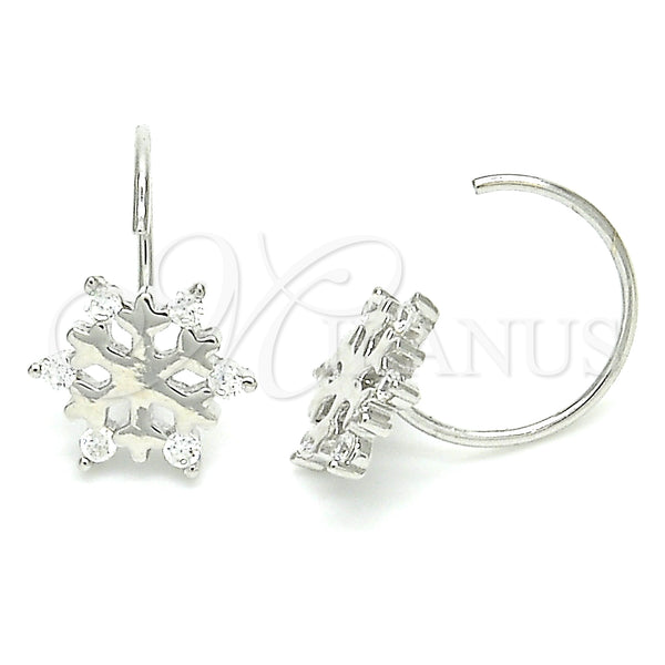 Sterling Silver Ring — Stud Earring with White Cubic Zirconia Polished 02. — main product view — SKU 129493 | Plata 925 anillo — Stud Earring with blanco Cubic Zirconia pulido 02. — SKU 129493