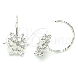 Sterling Silver Ring — Stud Earring with White Cubic Zirconia Polished 02. — main product view — SKU 129493 | Plata 925 anillo — Stud Earring with blanco Cubic Zirconia pulido 02. — SKU 129493