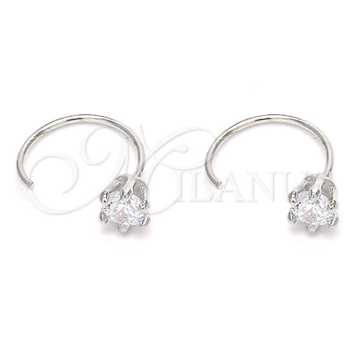 Sterling Silver Flower Earrings 02.366.0016 for wholesale, main product view