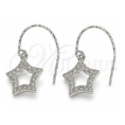 Sterling Silver Star Earrings 02.366.0017 for wholesale, main product view