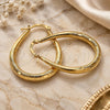 Oro Laminado Medium Hoop, Gold Filled Style Diamond Cutting Finish, Golden Finish, 02.170.0281.30