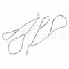 Sterling Silver Long Earring, Teardrop Design, Polished, Rhodium Finish, 02.285.0102