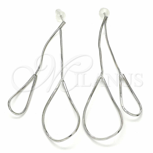 Sterling Silver Ring — Long Earring Teardrop Design Polished 02. — main product view — SKU 129524 | Plata 925 anillo — Long Earring Teardrop diseño pulido 02. — SKU 129524