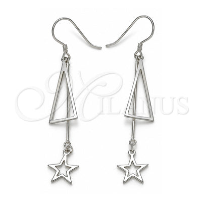 Sterling Silver Star Earrings 02.285.0105 for wholesale, main product view
