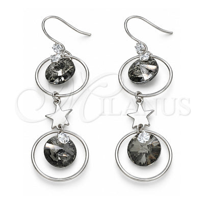 Sterling Silver Star Earrings 02.367.0016 for wholesale, main product view