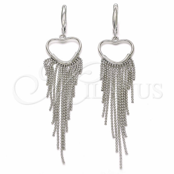 Sterling Silver Hoop Earrings — Huggie Hoop Heart Design Polished 02. — main product view — SKU 129547 | Plata 925 aretes de aro — Huggie Hoop corazón diseño pulido 02. — SKU 129547