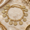 Oro Laminado Charm Bracelet, Gold Filled Style Polished, Golden Finish, 03.351.0069.08 (04 MM Thickness, 8 Inches Length)