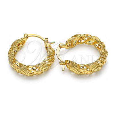 Oro Laminado Medium Hoop, Gold Filled Style Polished, Golden Finish, 02.170.0285.30