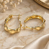 Oro Laminado Huggie Hoop, Gold Filled Style Polished, Golden Finish, 02.170.0287.25