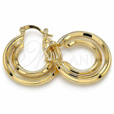 Oro Laminado Small Hoop, Gold Filled Style Polished, Golden Finish, 02.170.0288.25