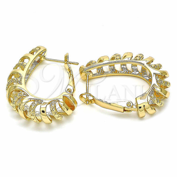 Gold Filled Hoop Earrings — Huggie Hoop Polished 02. — main product view — SKU 129679 | Oro Laminado aretes de aro — Huggie Hoop pulido 02. — SKU 129679