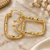 Oro Laminado Small Hoop, Gold Filled Style Hollow Design, Diamond Cutting Finish, Golden Finish, 02.170.0292.25