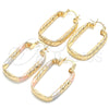 Oro Laminado Small Hoop, Gold Filled Style Hollow Design, Diamond Cutting Finish, Golden Finish, 02.170.0292.25