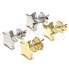 Sterling Silver Stud Earring, Star Design, Polished, Golden Finish, 02.369.0017.1