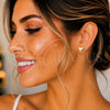 Sterling Silver Stud Earring, Heart Design, Polished, Golden Finish, 02.369.0019.1