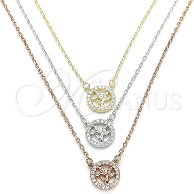 Sterling Silver Tree Necklace 04.369.0003.18 for wholesale, main product view