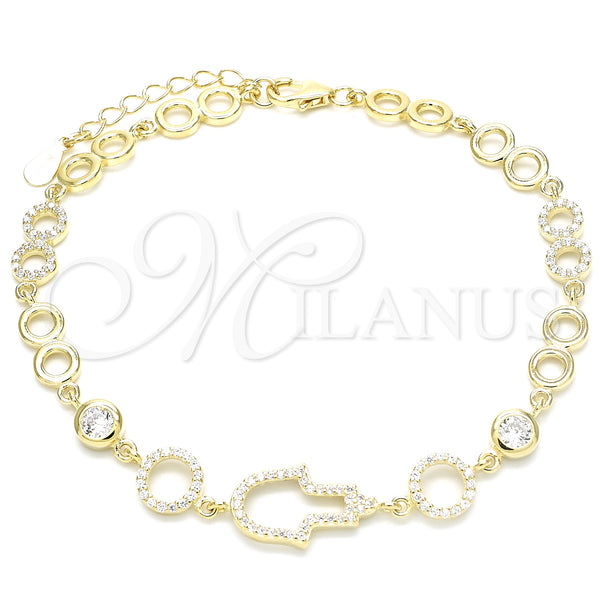 Sterling Silver Bracelet — Fancy Bracelet Judaica and Hand of God Design — main product view — SKU 129783 | Plata 925 brazalete — elegante Bracelet Judaica and Hand of God diseño — SKU 129783