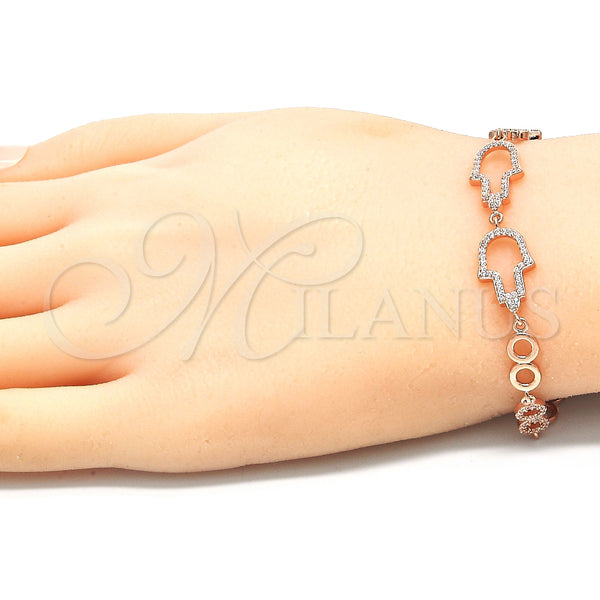 Sterling Silver Bracelet — Fancy Bracelet Hand of God and Judaica Design — alternate product view — SKU 129814 | Plata 925 brazalete — elegante Bracelet Hand of God and Judaica diseño — SKU 129814