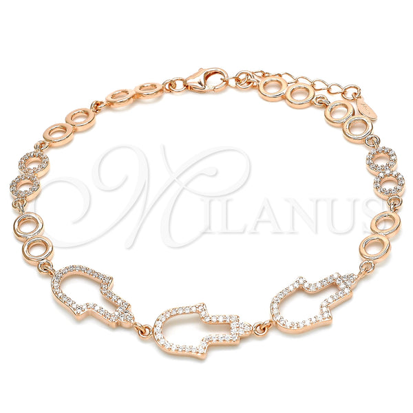 Sterling Silver Bracelet — Fancy Bracelet Hand of God and Judaica Design — main product view — SKU 129814 | Plata 925 brazalete — elegante Bracelet Hand of God and Judaica diseño — SKU 129814