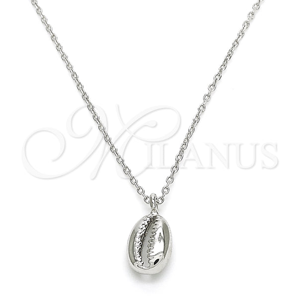 Sterling Silver Necklace — Pendant Necklace Polished 04. 01 MM Thickness 16 — main product view — SKU 129817 | Plata 925 collar — Pendant Necklace pulido 04. 01 MM Thickness 16 — SKU 129817