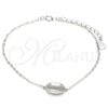 Sterling Silver Fancy Bracelet, Polished, Rhodium Finish, 03.370.0001.06 (02 MM Thickness, 6 Inches Length)