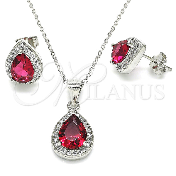 Sterling Silver Ring — Earring and Pendant Adult Set Teardrop Design with — main product view — SKU 129849 | Plata 925 anillo — Earring and Pendant Adult Set Teardrop diseño with — SKU 129849