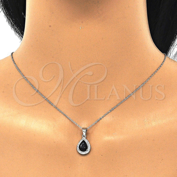 Sterling Silver Ring — Earring and Pendant Adult Set Teardrop Design with — alternate product view — SKU 129850 | Plata 925 anillo — Earring and Pendant Adult Set Teardrop diseño with — SKU 129850