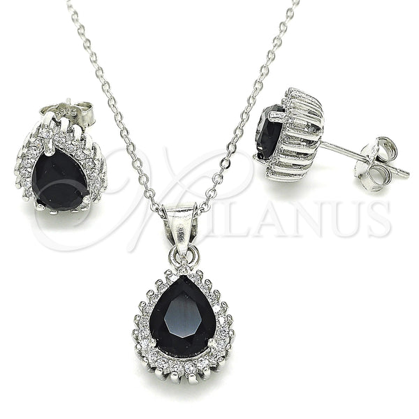 Sterling Silver Ring — Earring and Pendant Adult Set Teardrop Design with — main product view — SKU 129889 | Plata 925 anillo — Earring and Pendant Adult Set Teardrop diseño with — SKU 129889
