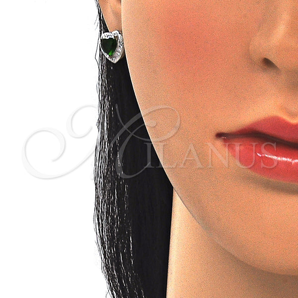Sterling Silver Ring — Earring and Pendant Adult Set Heart Design with — alternate product view — SKU 129897 | Plata 925 anillo — Earring and Pendant Adult Set corazón diseño with — SKU 129897