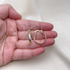 Oro Laminado Small Hoop, Gold Filled Style Diamond Cutting Finish, Tricolor, 02.96.0086.2.20 for wholesale, additional product view 3