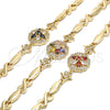 Dorado Oro Laminado Pulsera, vista 5 de la galería del producto por Mayoreo, vista adicional 5 del producto