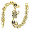 Dorado Oro Laminado Pulsera, vista 4 de la galería del producto por Mayoreo, vista adicional 4 del producto
