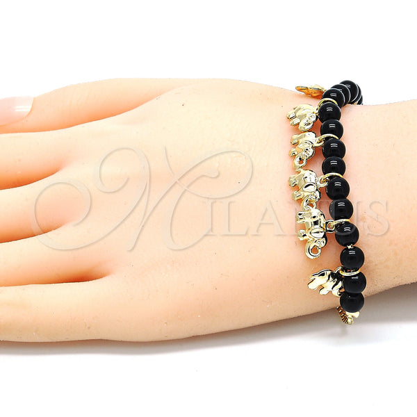 Gold Filled Bracelet — Charm Bracelet Elephant Design Polished 03.63. 01 MM — alternate product view — SKU 129973 | Oro Laminado brazalete — Charm Bracelet Elephant diseño pulido 03.63. 01 MM — SKU 129973
